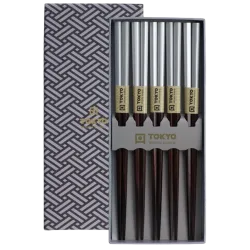 Gift pack of chopsticks - Platinum - 5 pairs