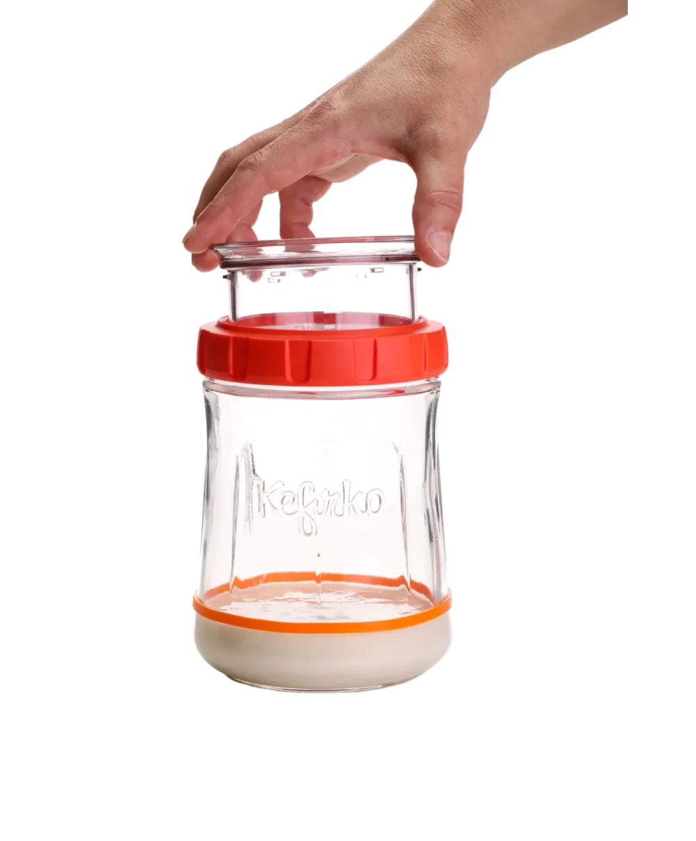 1 Piece Sourdough Bread Fermentation Glass 1000ml Jar Fermented Dough Bread  Baking Supplies Thermometer With Lid