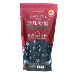 Tapioca pearls - flavour: black sugar - 250 g
